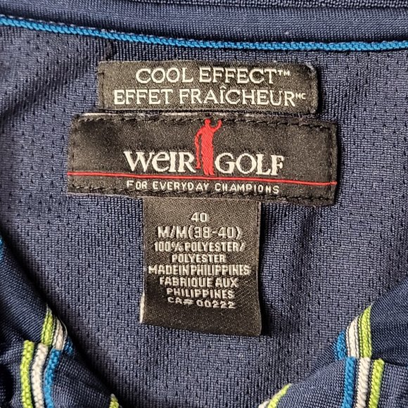 WEIR GOLF POLO SHIRT MEDIUM 40 SPORTS WEAR COOL EFFECT MENS WEAR - Picture 3 of 11